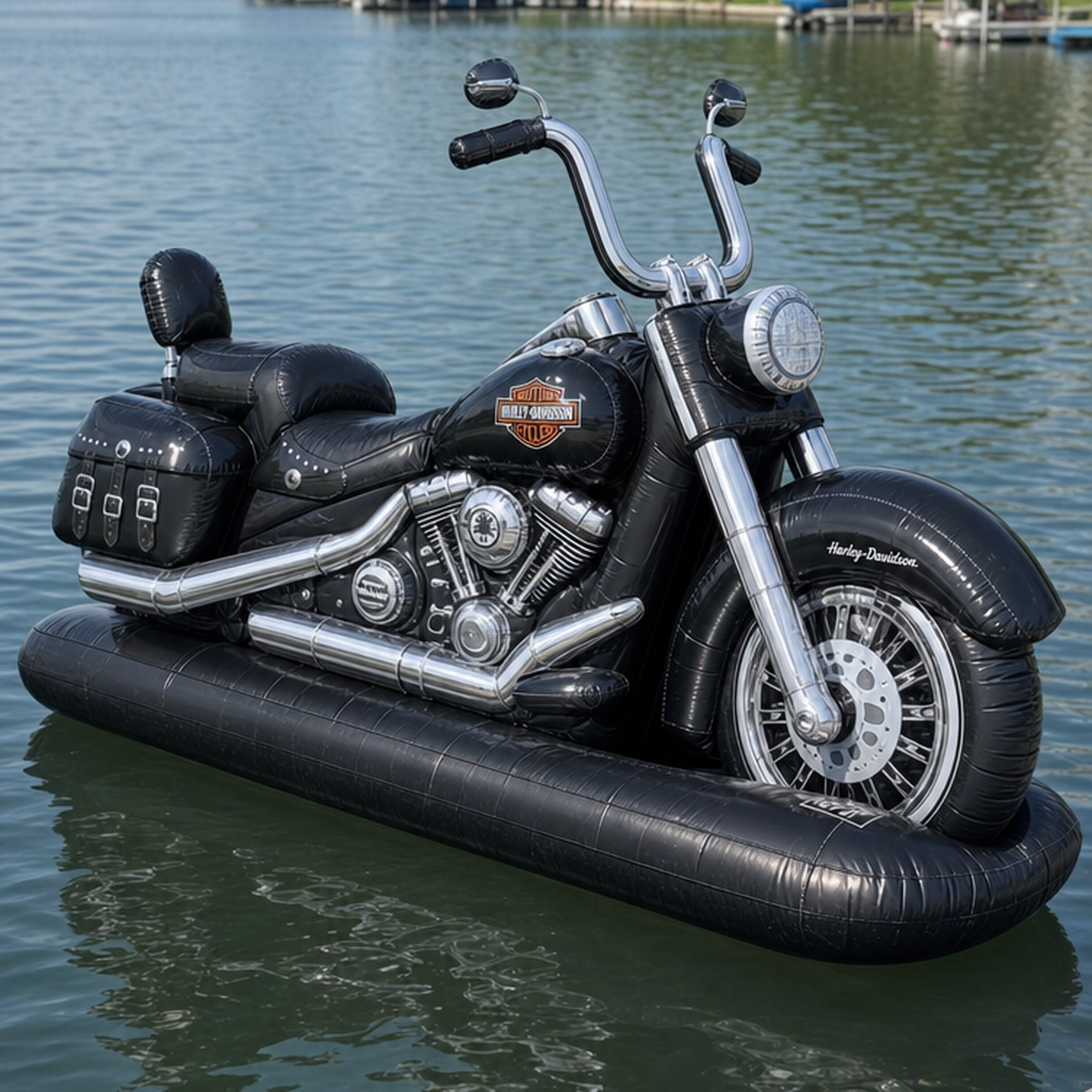 WaveFloaties™ Inflated Motorized Bike Floaties